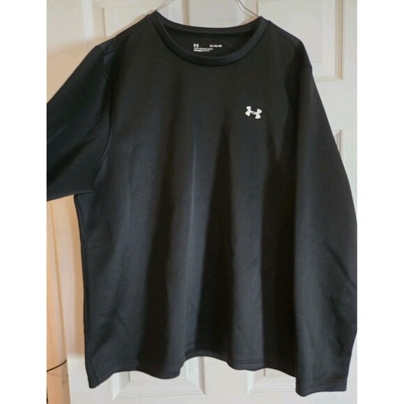Under Armour Men's XL Loose Black Long Sleeved Top Shirt Performance Activewear - Picture 5 of 14